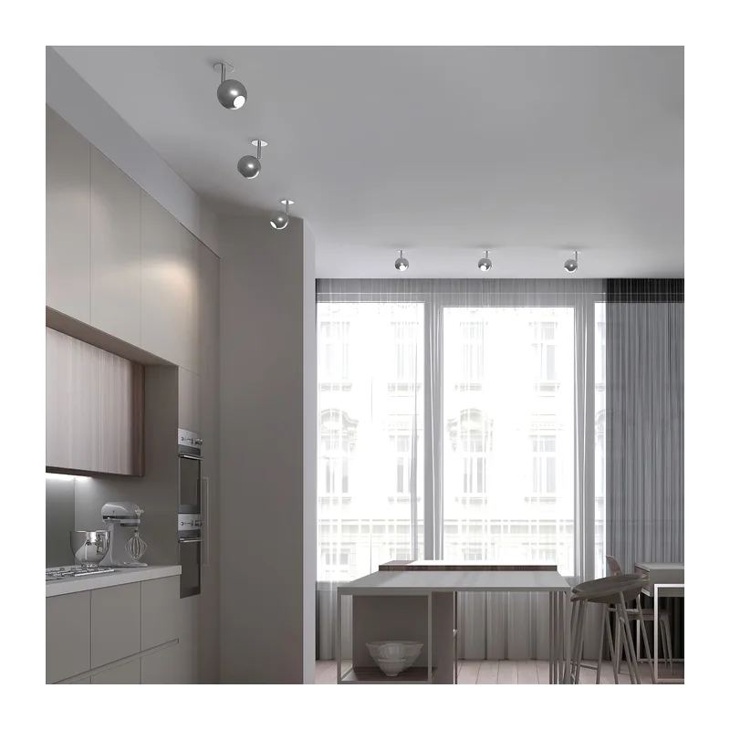 Встраиваемый точечный светодиодный светильник 9925 LED 8W 4200K серебро Elektrostandard 2
