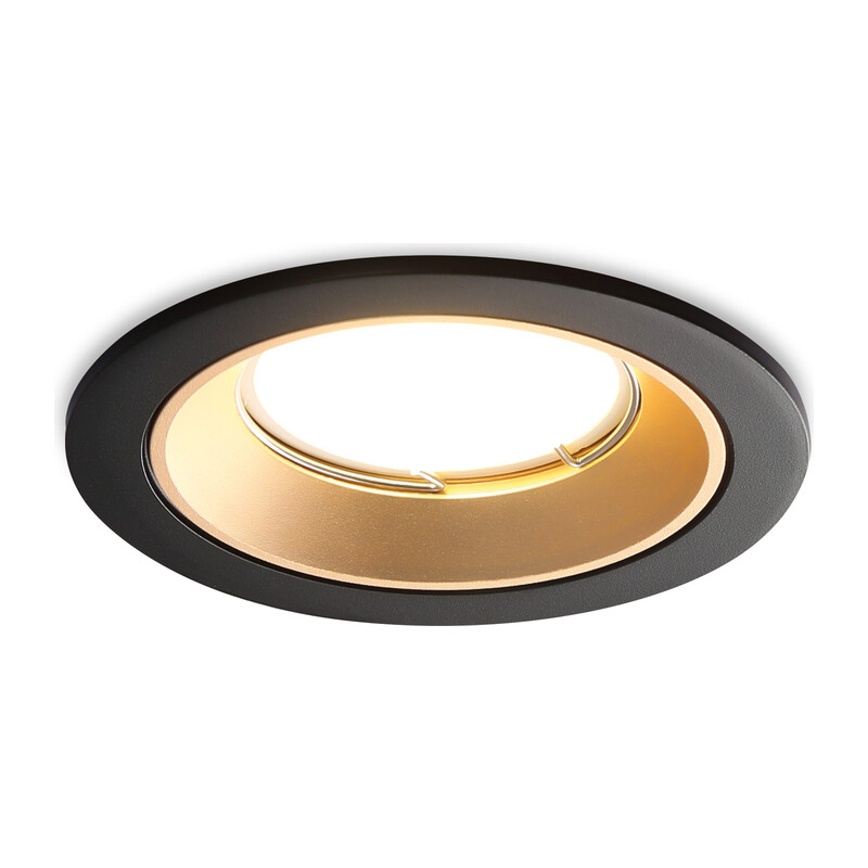 Встраиваемый точечный светильник MR16 A8923 BK/GD черный/золото MR16 GU5.3 D92*24 Ambrella Light 9