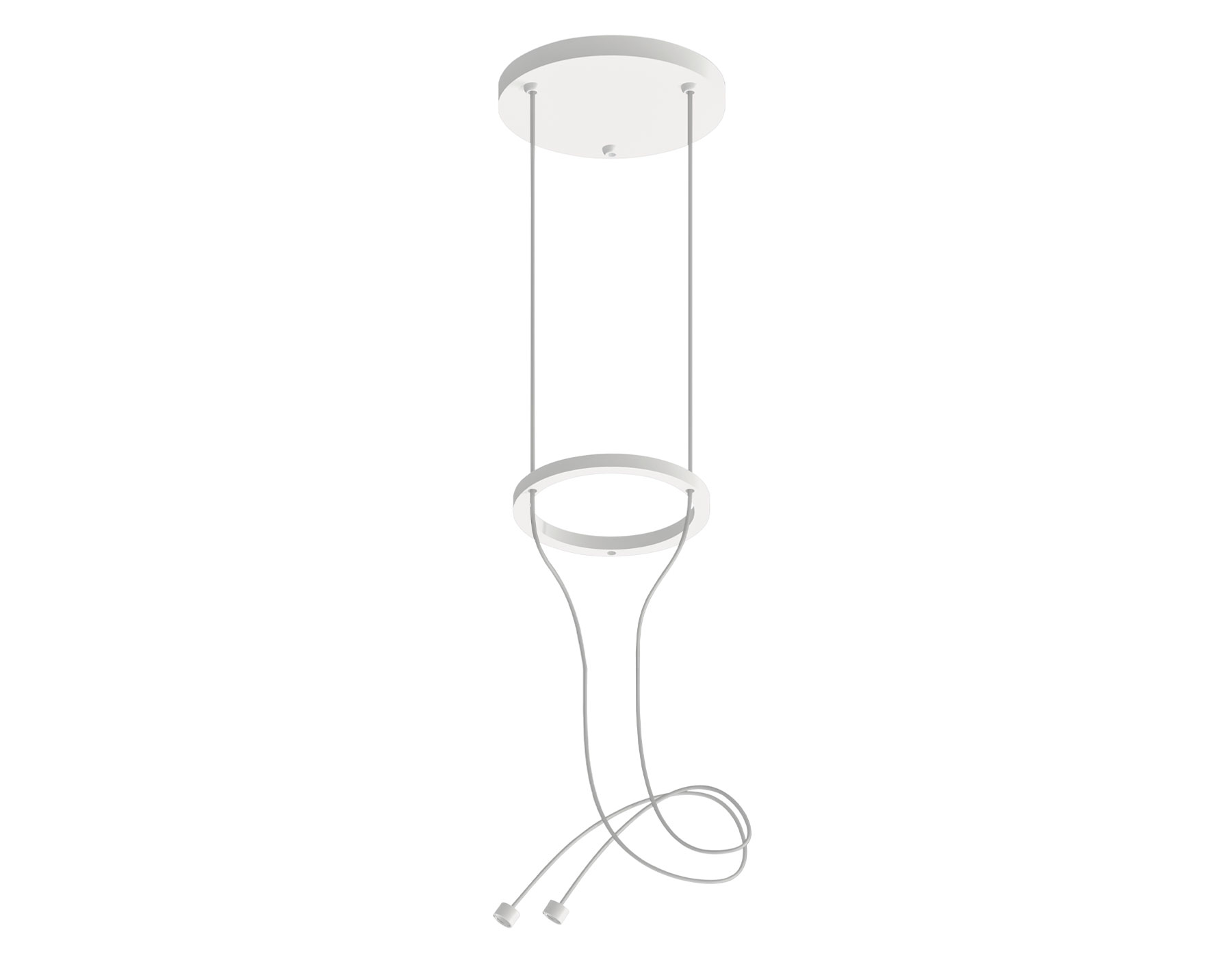 Крепеж подвесной Techno Ring A9203 WH белый D120*1200mm Ambrella Light 2