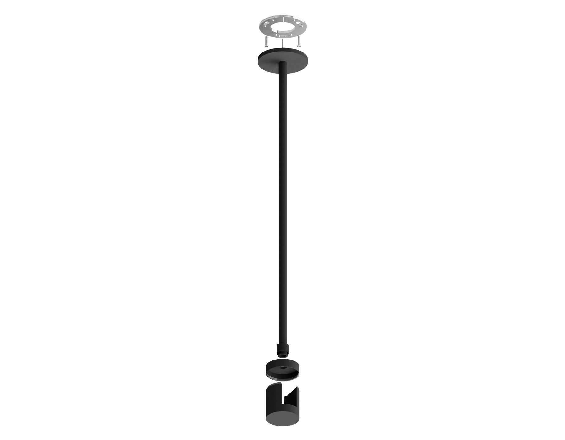 Крепеж накладной Techno Ring A9233 BK черный D20*400mm Ambrella Light 3