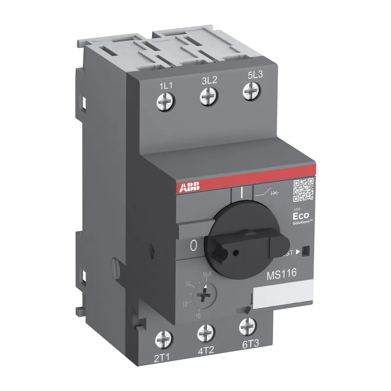 Автомат ABB MS116-12.0 25 кА с регулир. тепловой защитой 8A-12А 1SAM250000R1012