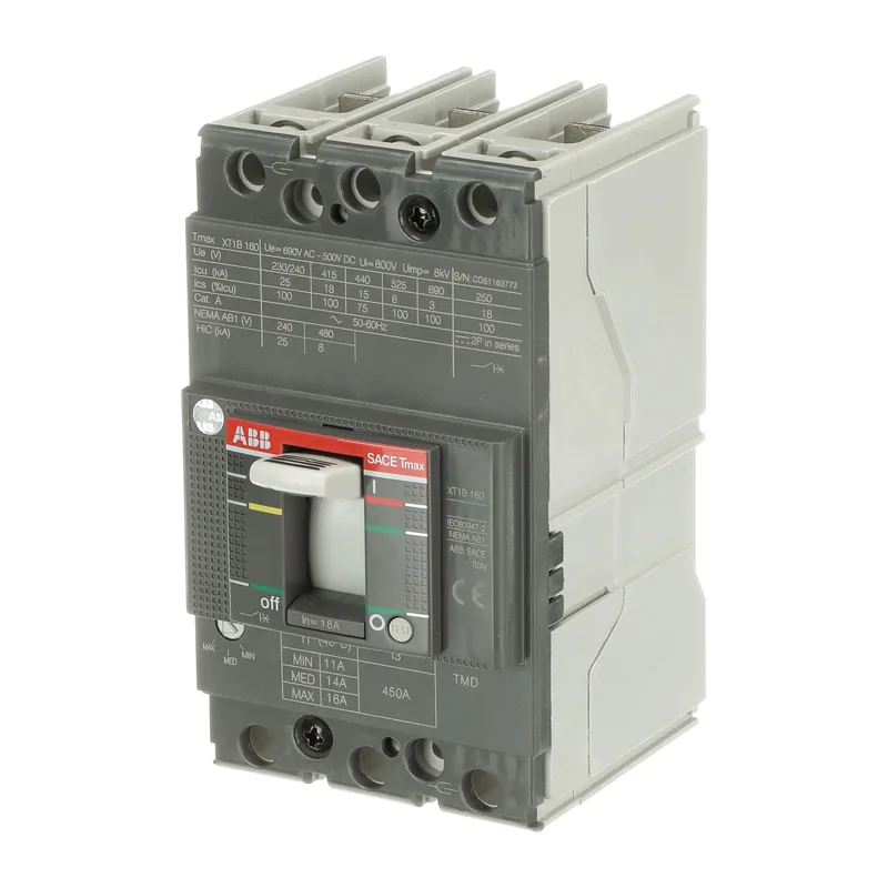 Автомат ABB XT1B 160 TMD 16-450 3p F F Выключатель автоматический 1SDA066799R1 2