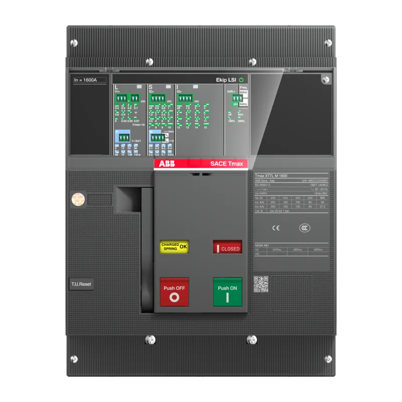 XT7S M 1250 Ekip Dip LSI In=1250A 3p F F ABB Выключатель автоматический 1SDA101372R1 2