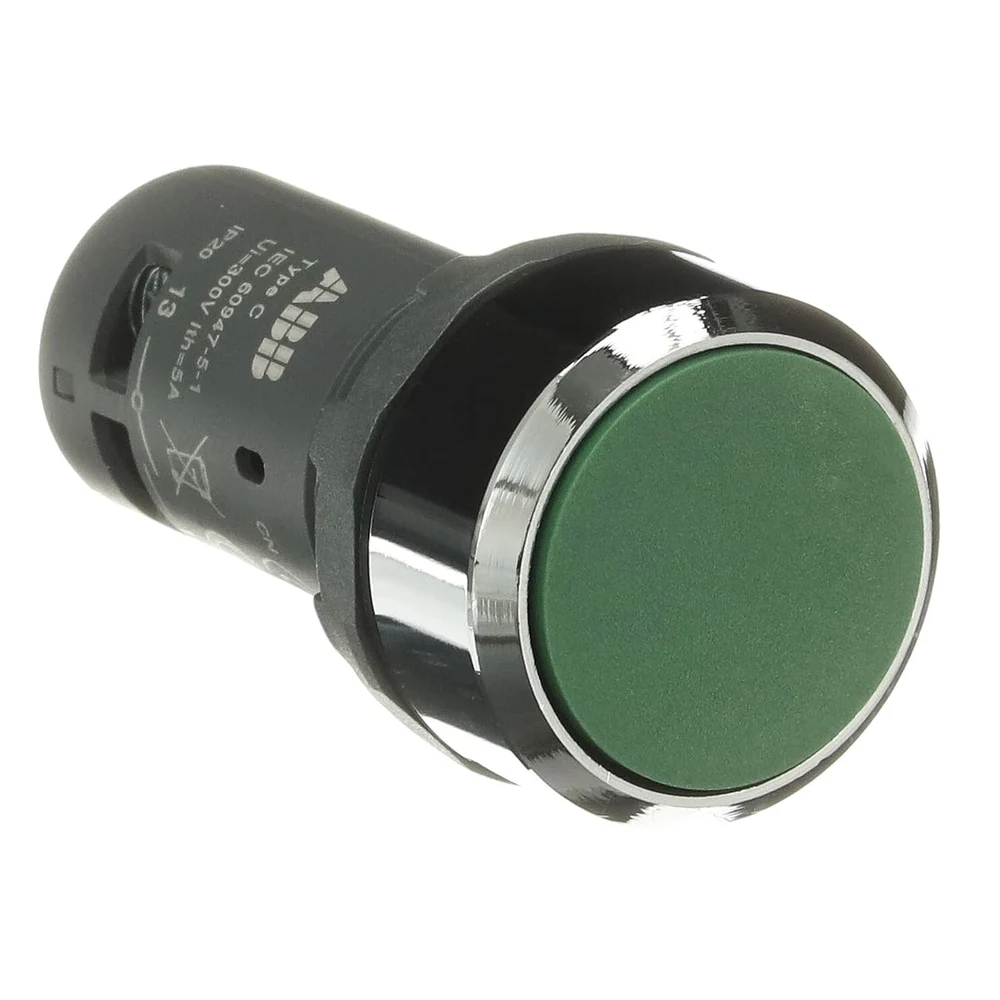 Кнопка CP1-30G-10 без фикс. 1HO зел. ABB 1SFA619100R3012 2