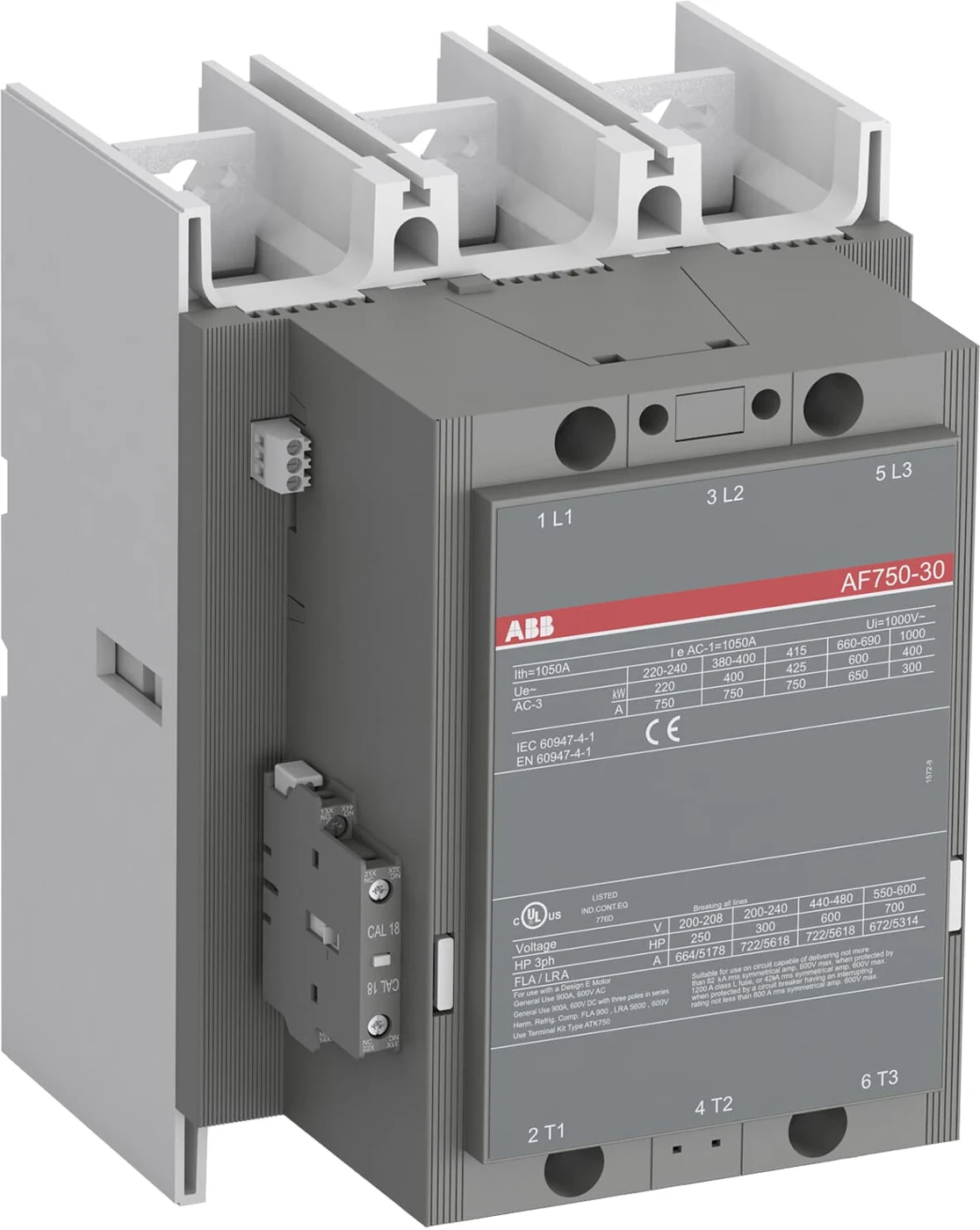 ABB AF750-30-11 Контактор 3-х полюсный с катушкой управления 100-250B AC/DC
