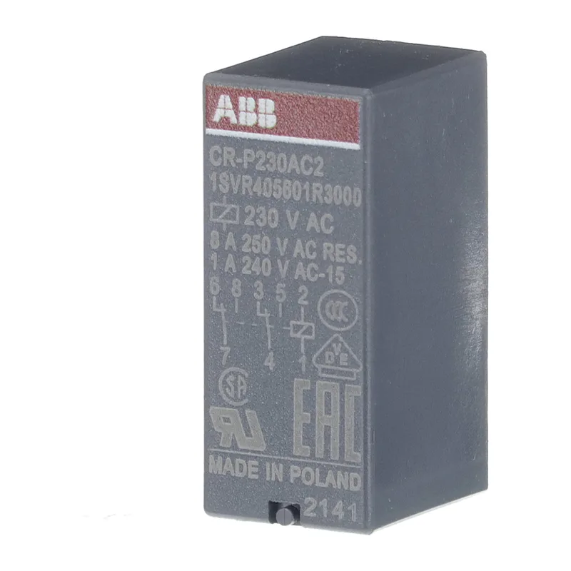Реле ABB промежуточное CR-P230AC2 230B AC 2ПК (8A) 1SVR405601R3000 2