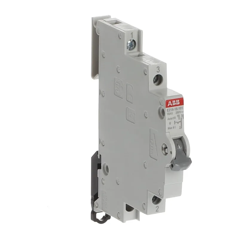 E214-16-101 Модульный переключатель ABB один переключающий контакт 16A (I-0-II) 0,5 модуля 3
