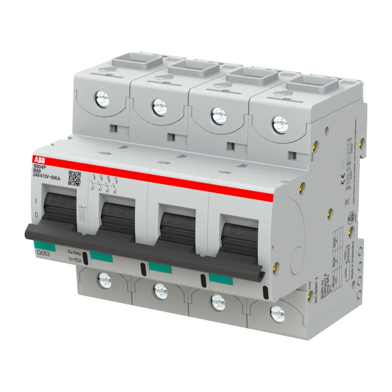 Автоматический выключатель ABB S804P B80 4P 2CCG001223R0001 3