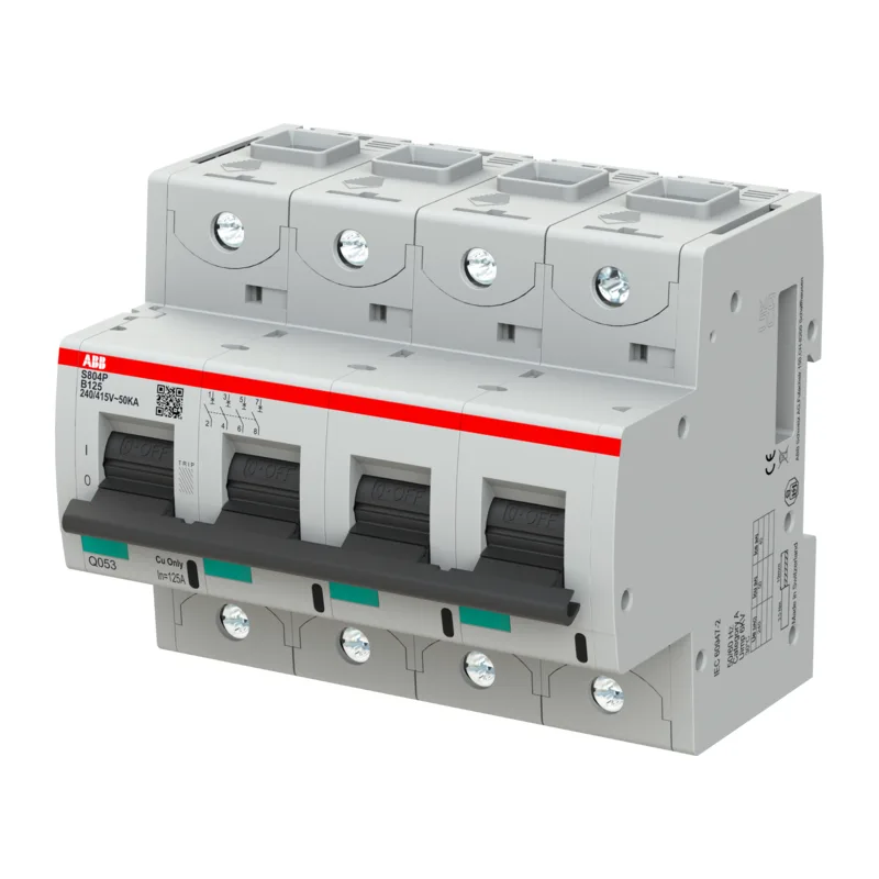 Автоматический выключатель ABB S804P B125 4P 2CCG001225R0001 3
