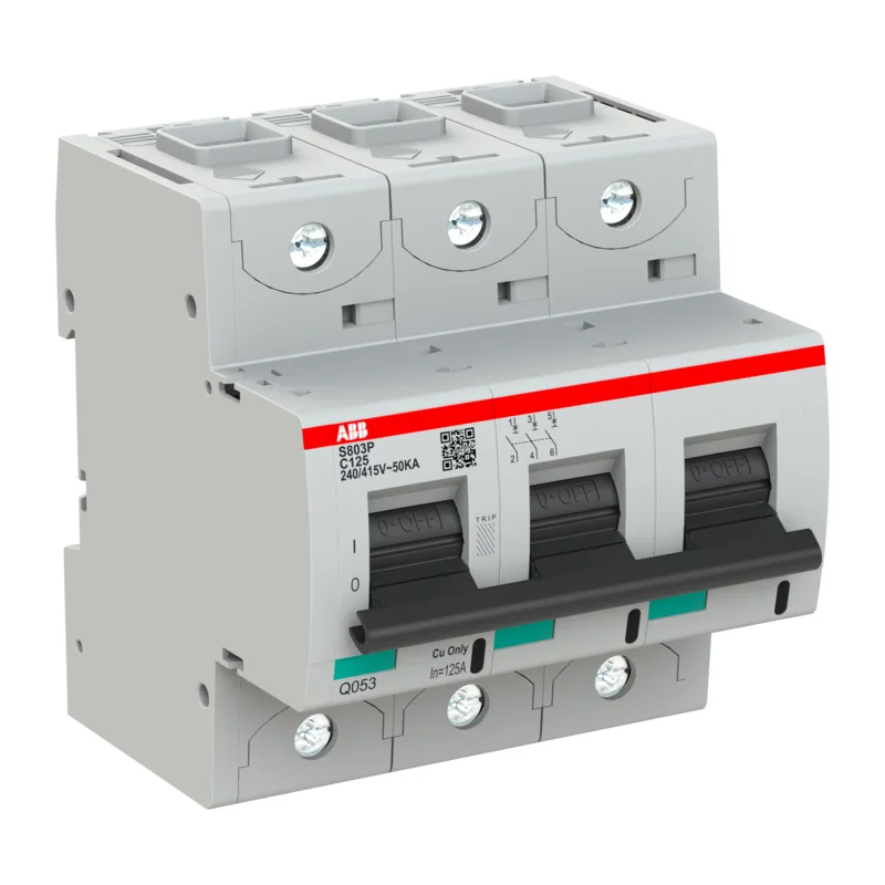 Автоматический выключатель ABB S803P C125 3-полюсный, 125A, 50kA 2CCG001234R0001 (замена для 2CCS883001R0844) 4