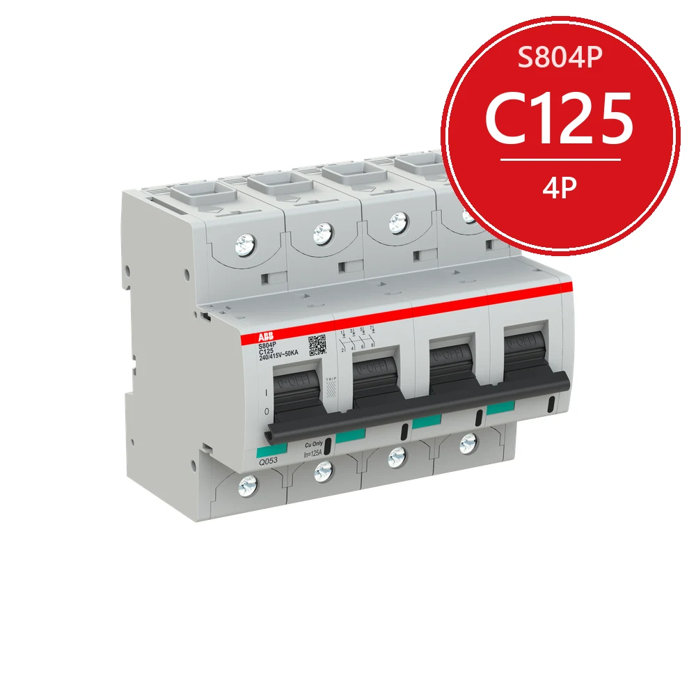 Автоматический выключатель ABB S804P C125 4P 2CCG001237R0001