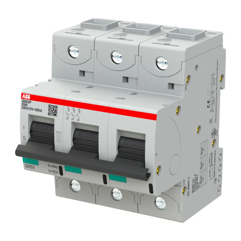 Автоматический выключатель ABB S803P D80 3P (2CCG001244R0001) 3