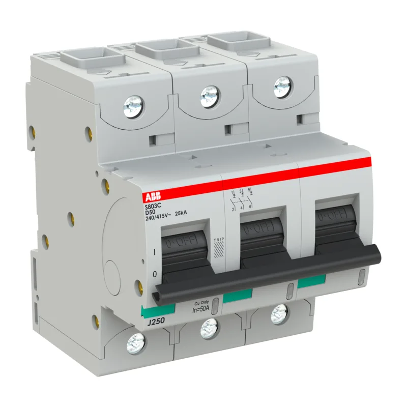 Автоматический выключатель ABB S803C D50 3P 2CCS883001R0501 4