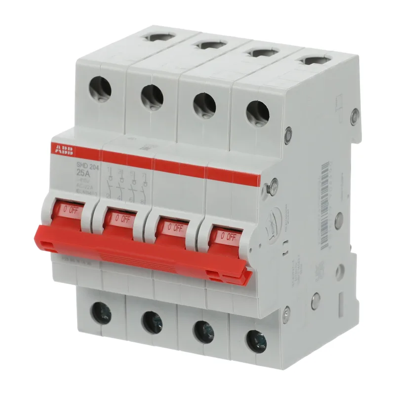 ABB SHD204 Рубильник 4P 25A рычаг красный 3