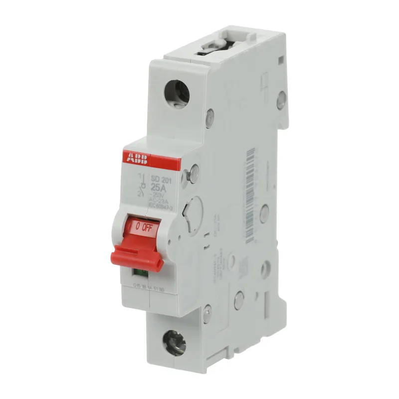 ABB SD201 Рубильник 1P 25A рычаг красный 3