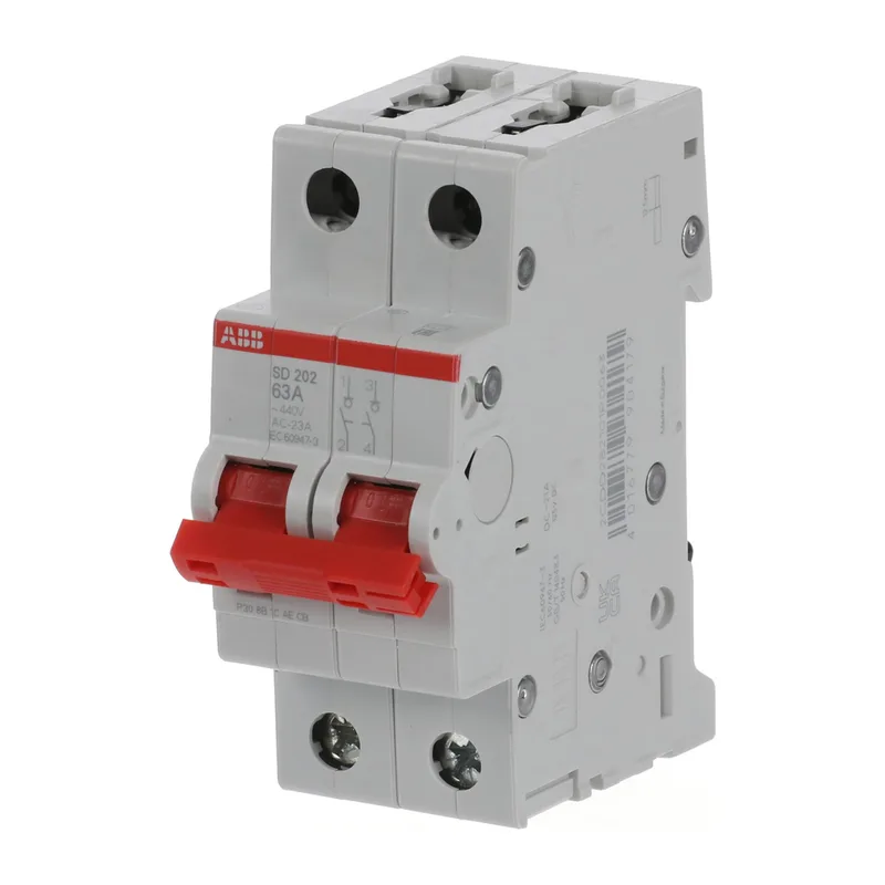 ABB SD202 Рубильник 2P 63A рычаг красный (2CDD282101R0063) 3
