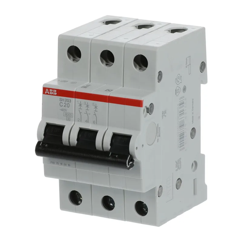 Автоматический выключатель ABB SH203 C20 20A (C) 6 kA 2CDS213001R0204 3