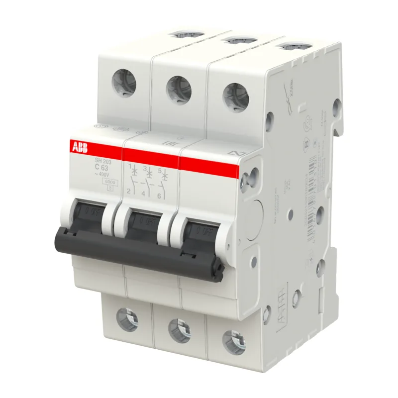 Автоматический выключатель ABB SH203 C63 63A (C) 6kA 2CDS213001R0634 3
