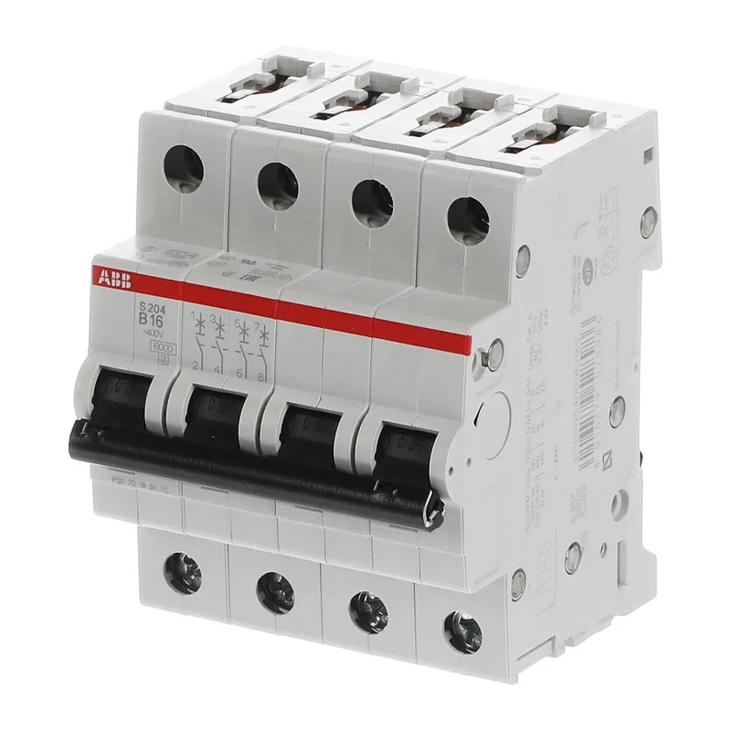 Автомат ABB S204 B16 16A (B) 6kA 2CDS254001R0165 3