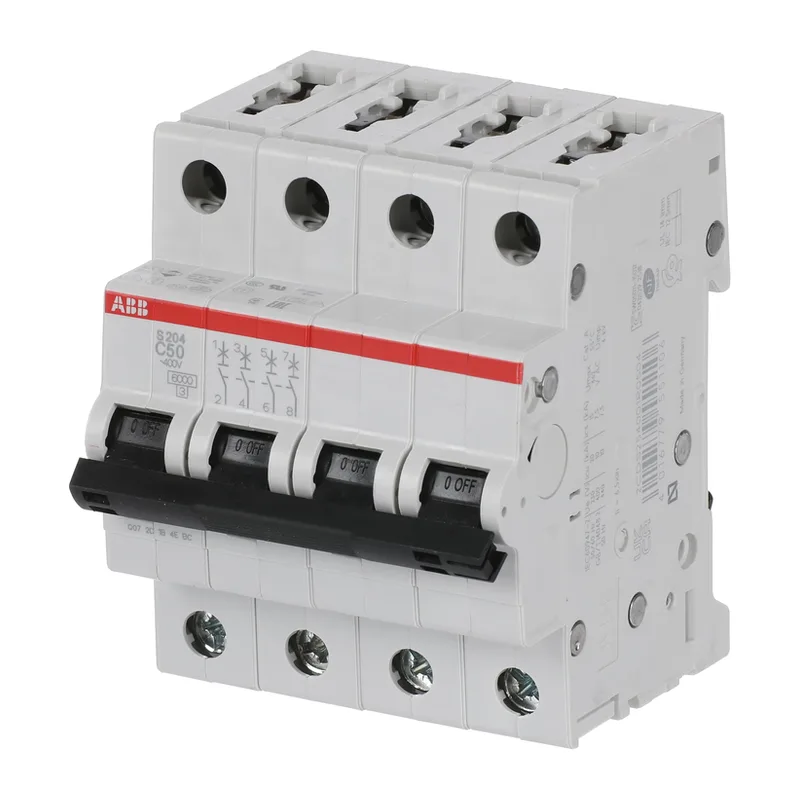 Автомат ABB S204 C50 50A (C) 6kA 2CDS254001R0504 3