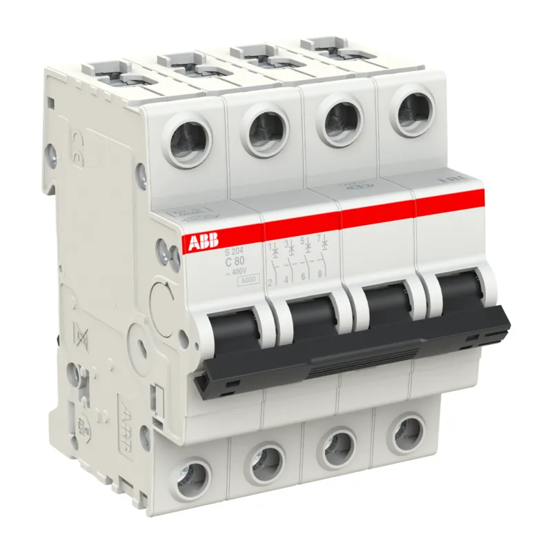 Автомат ABB S204 C80 80A (C) 6kA 2CDS254001R0804 4