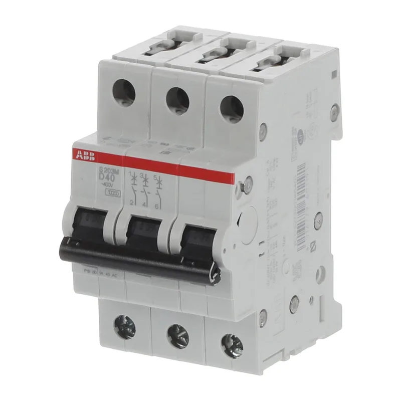 ABB Автомат S203M D40 3P 40A (D) 10kA 3