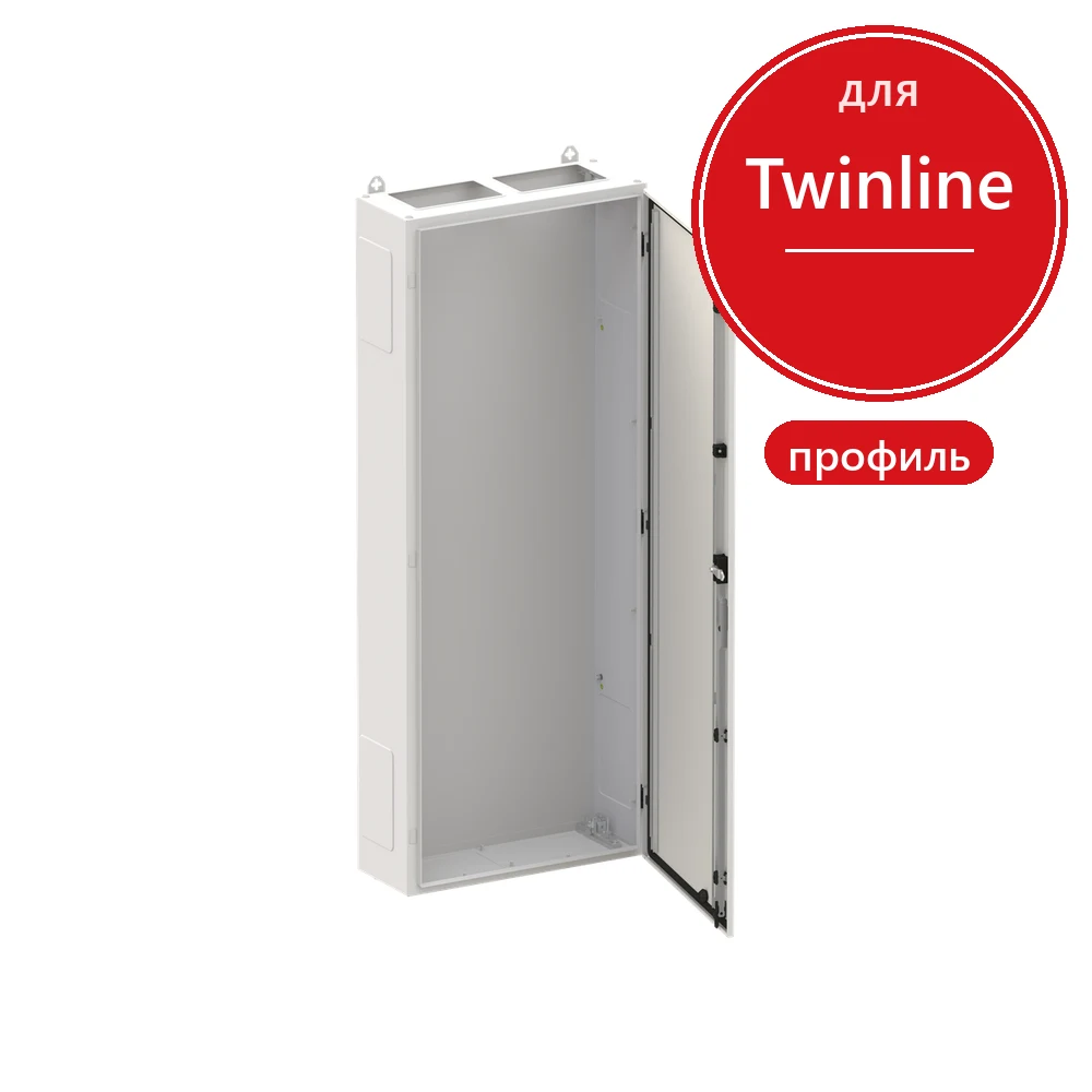 ABB Twinline TG209G с EDF профилем на 216 модулей и пластронами