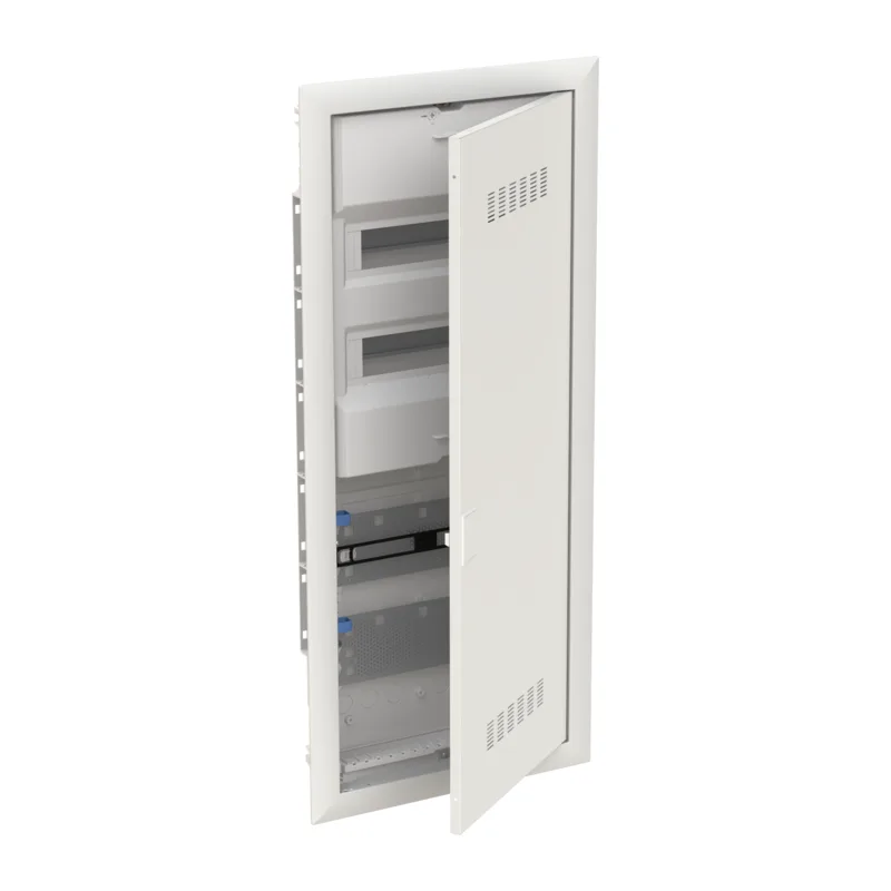 ABB UK662CVC Шкаф встраив. комбинированный, 2x12M+2xМП перф, белая мет. дверь, 828x340x88, GWT850, +PE+N-клемм 4