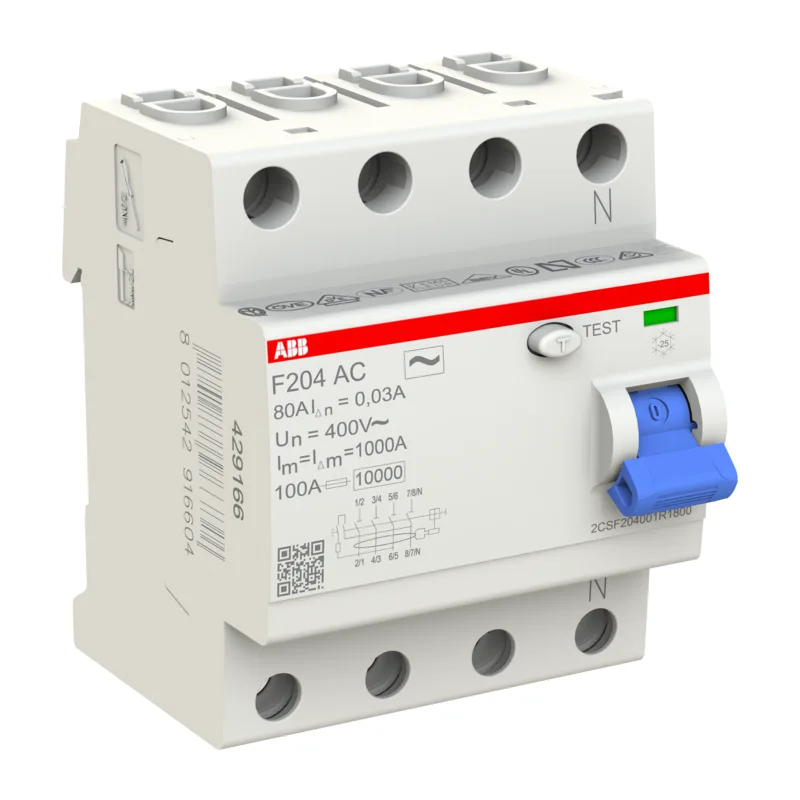 УЗО ABB F204 AC-80/0.03 80А 30mA (АС) 4
