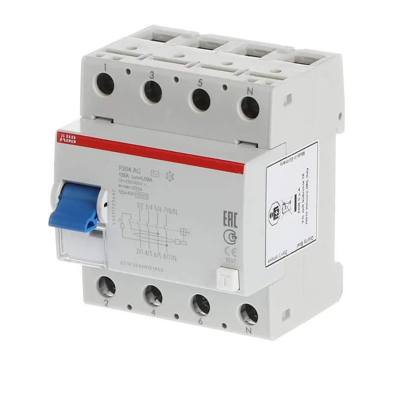 УЗО ABB F204 AC-125/0.03 125А 30mA (АС) 2CSF204001R1950 3