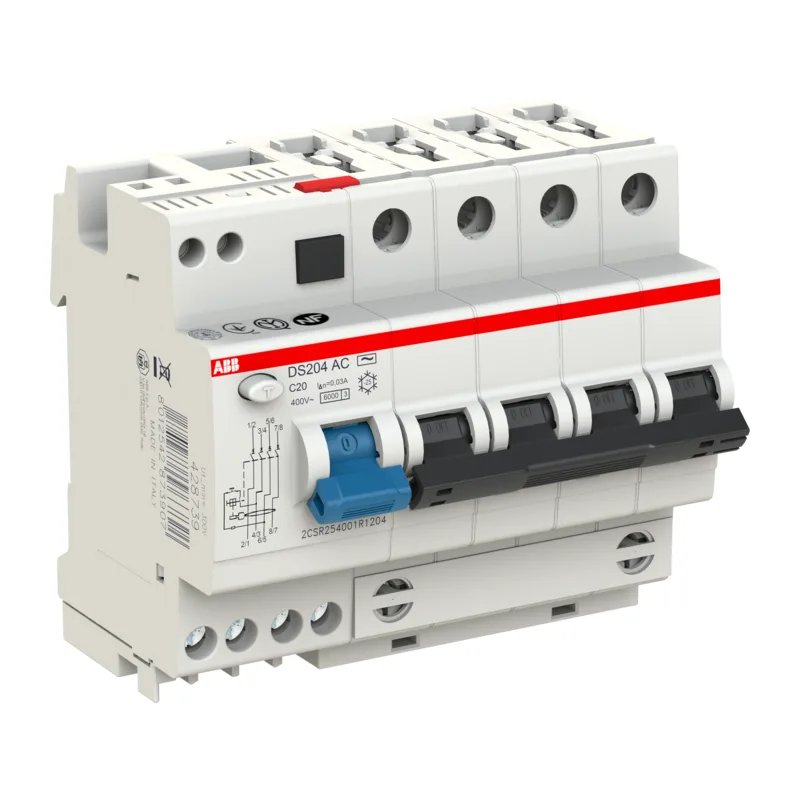 ABB DS204 C20 Диффавтомат 4P 20А 30mA 6kA (C) тип AC 4