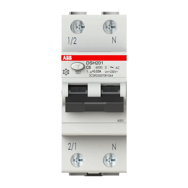 ABB DSH201 C6 AC30 Диффавтомат 1P+N 6A 30mA (AC) хар. C 2