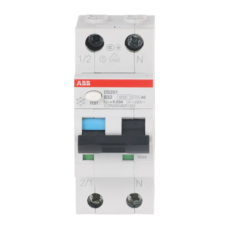 Дифавтомат ABB DS201 B32 AC30 (2П B 32A 30mA тип AC) 2