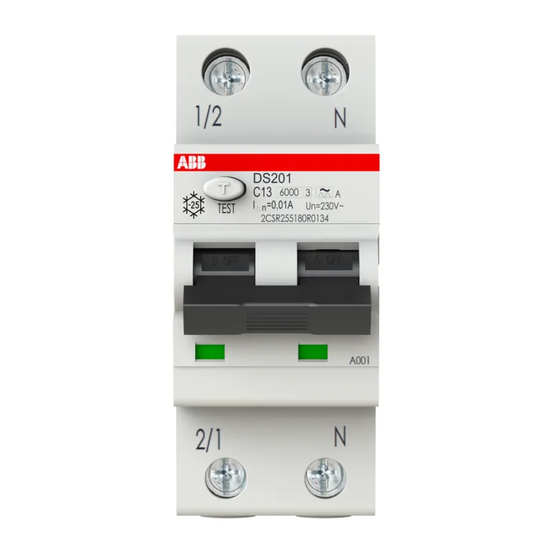 Дифавтомат ABB DS201 C10 A10 (2П C 10A 10mA тип A) 2CSR255180R0104 4