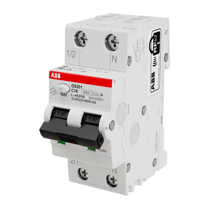 Дифавтомат ABB DS201 C16 A10 (2П C 16A 10mA тип A) 4