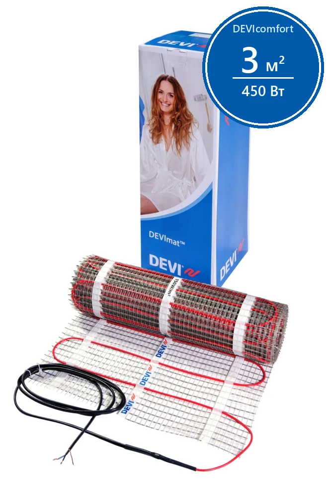 DEVIcomfort 150T (DTIR-150) - мат Devi 3 м²