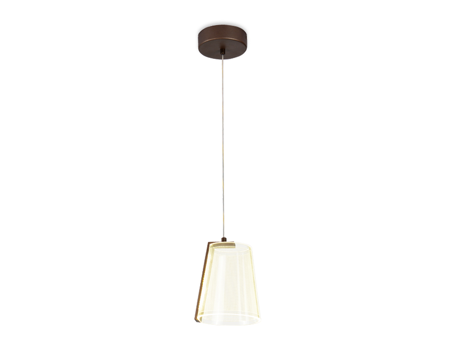Подвесной светодиодный светильник AK4113 CF кофе 19W D150*980 (Без ПДУ) Ambrella Light 5