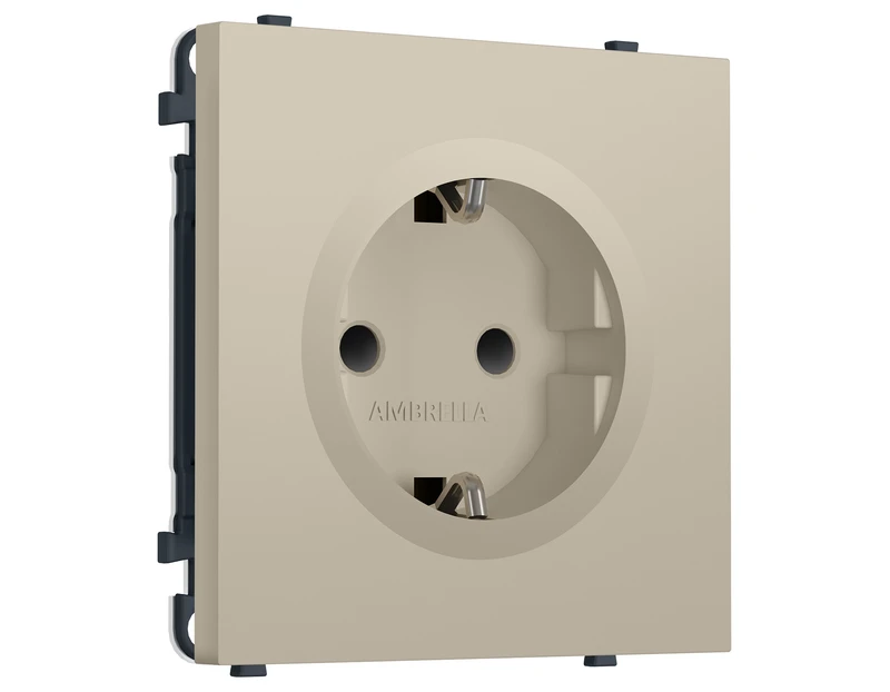 Комплект механизма электрической розетки SIGMA Кашемир 50Hz 2P+E с/з с/ш 16A-250V QUANT PRO (SP3470, PR141)