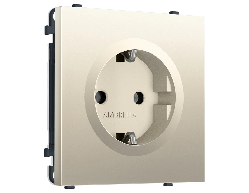 Комплект механизма электрической розетки SIGMA Шёлк 50Hz 2P+E с/з 16A-250V QUANT PRO (SP5460, PR141)