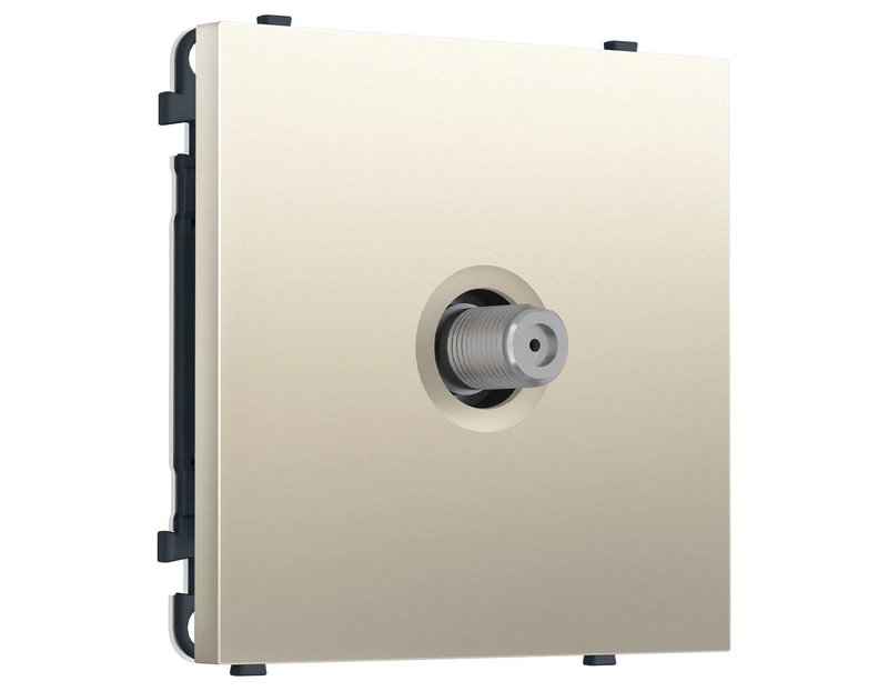 Комплект механизма TV розетки SAT SIGMA Шёлк 5-2400MHz 3.5dB QUANT PRO (SP5530, PR215)