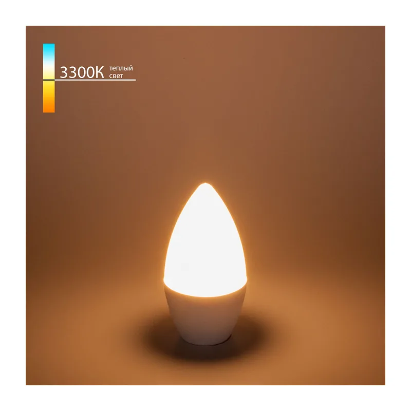Светодиодная лампа "Свеча" C37 8W 3300K E14 BLE1402 Elektrostandard