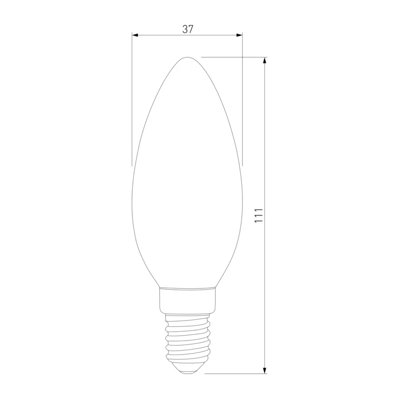 Светодиодная лампа "Свеча" C37 8W 6500K E14 BLE1404 Elektrostandard 2