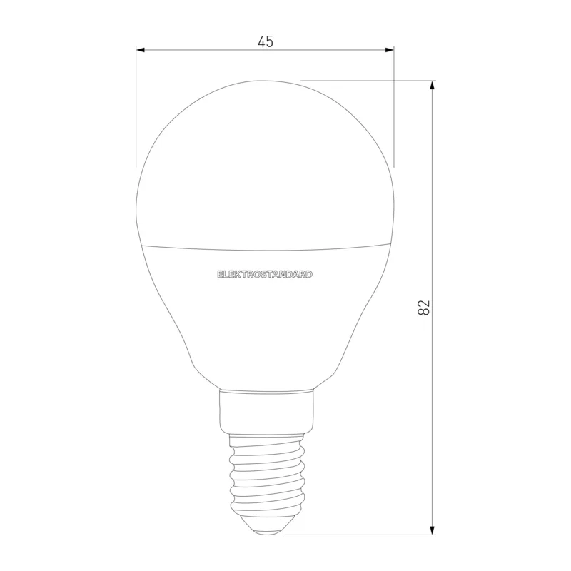 Светодиодная лампа G45 7W 4200K E14 BLE1406 Elektrostandard 2