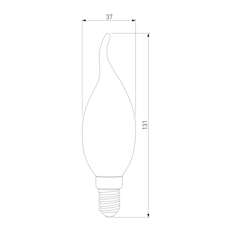 Светодиодная лампа Свеча на ветру BLE1420 СDW LED D 6W 6500K E14 Elektrostandard 2