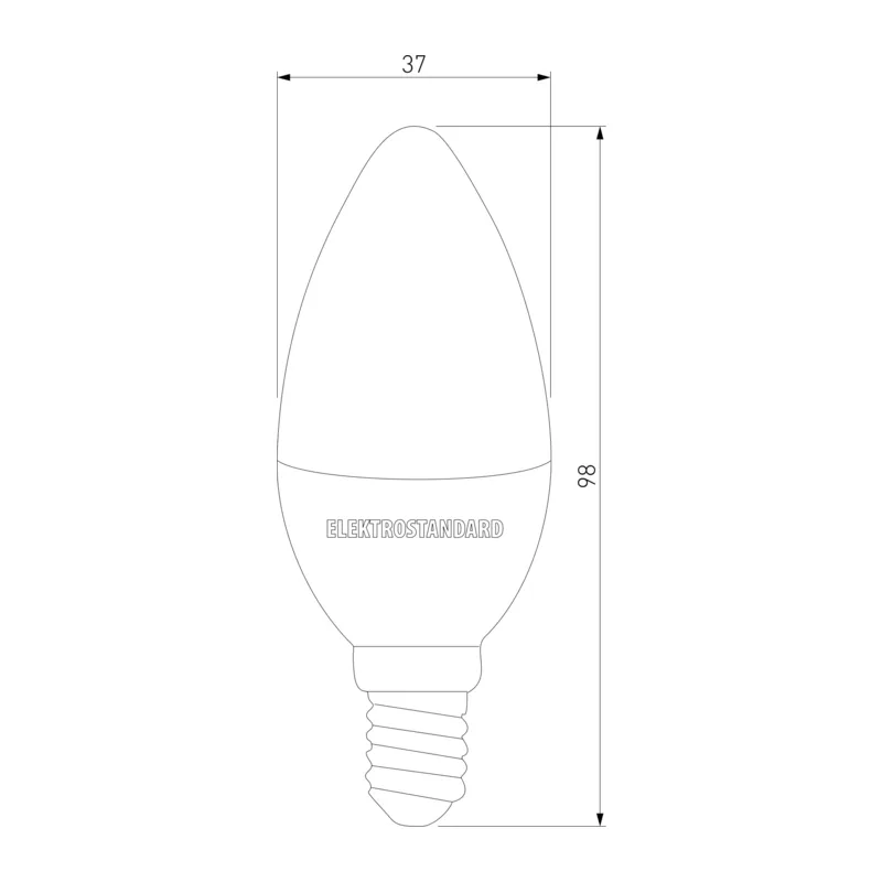 Светодиодная лампа "Свеча" C37 6W 4200K E14 BLE1422 Elektrostandard 2