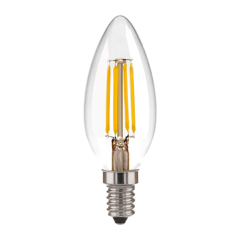 Филаментная светодиодная лампа "Свеча" C35 9W 4200K E14 (CW35 прозрачный) BLE1426 Elektrostandard 2