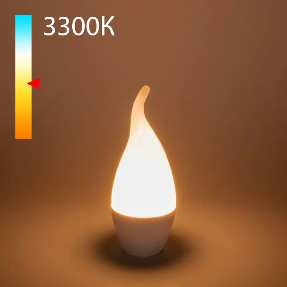 Светодиодная лампа "Свеча на ветру" CA37 8W 3300K E14 BLE1431 Elektrostandard