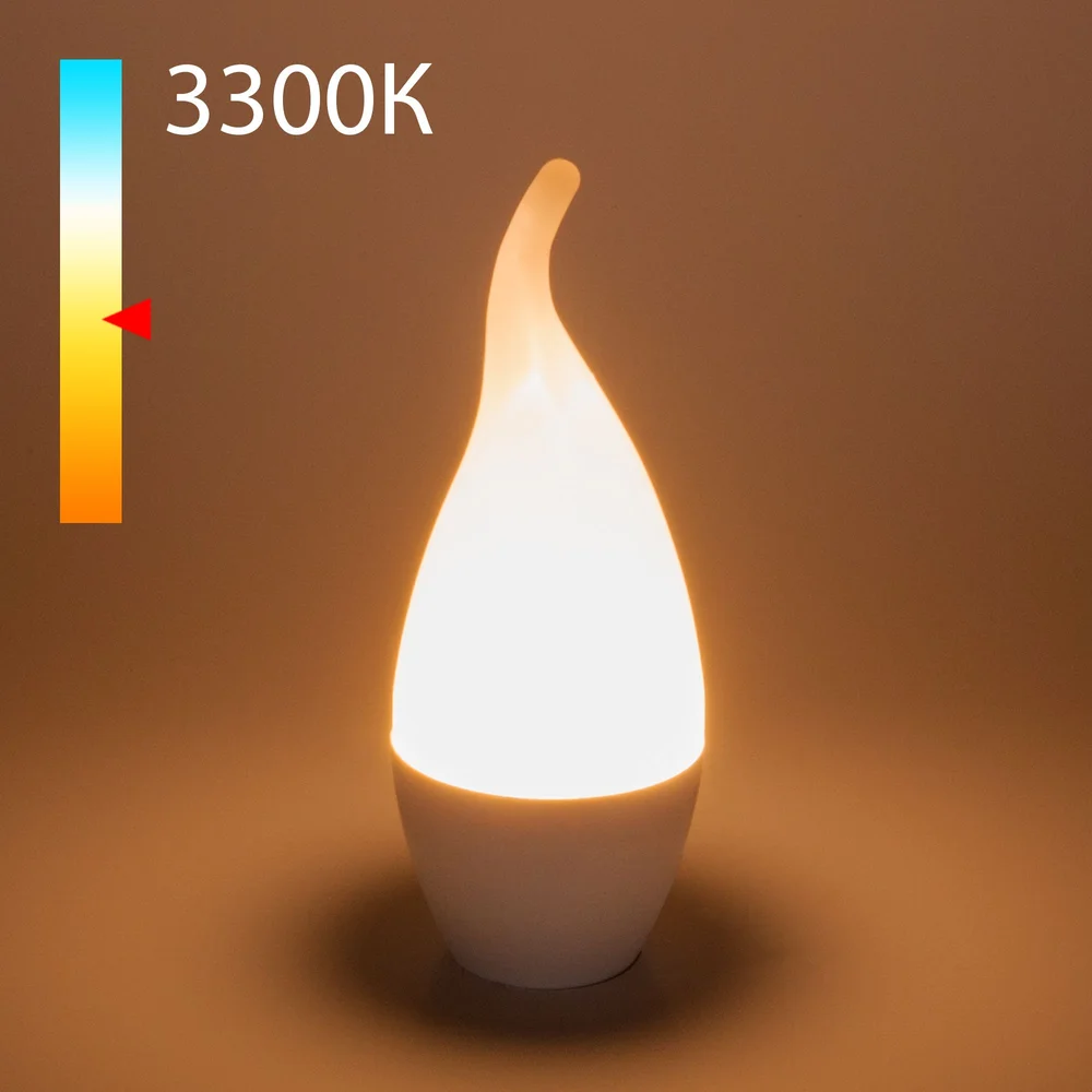Светодиодная лампа "Свеча на ветру" CA37 6W 3300K E14 BLE1434 Elektrostandard