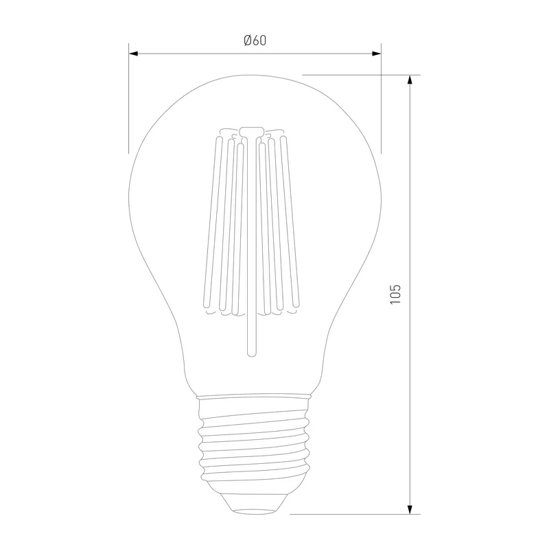 Филаментная светодиодная лампа Dimmable A60 9W 4200K E27 BLE2715 Elektrostandard 3