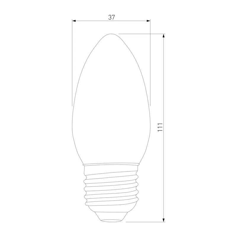 Светодиодная лампа "Свеча" C37 8W 6500K E27 BLE2724 Elektrostandard 2